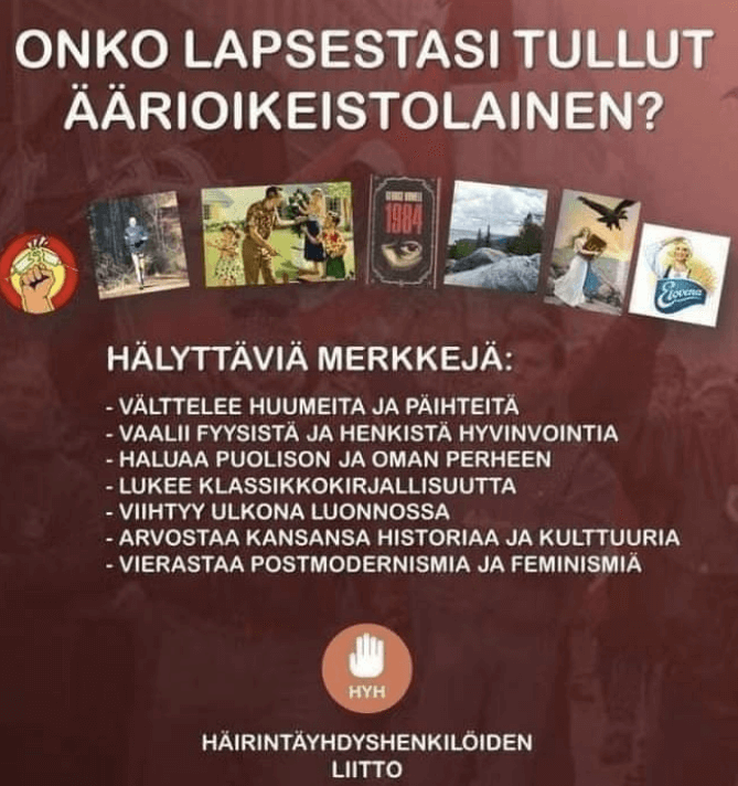 Onko lapsesi äärioikeistolainen